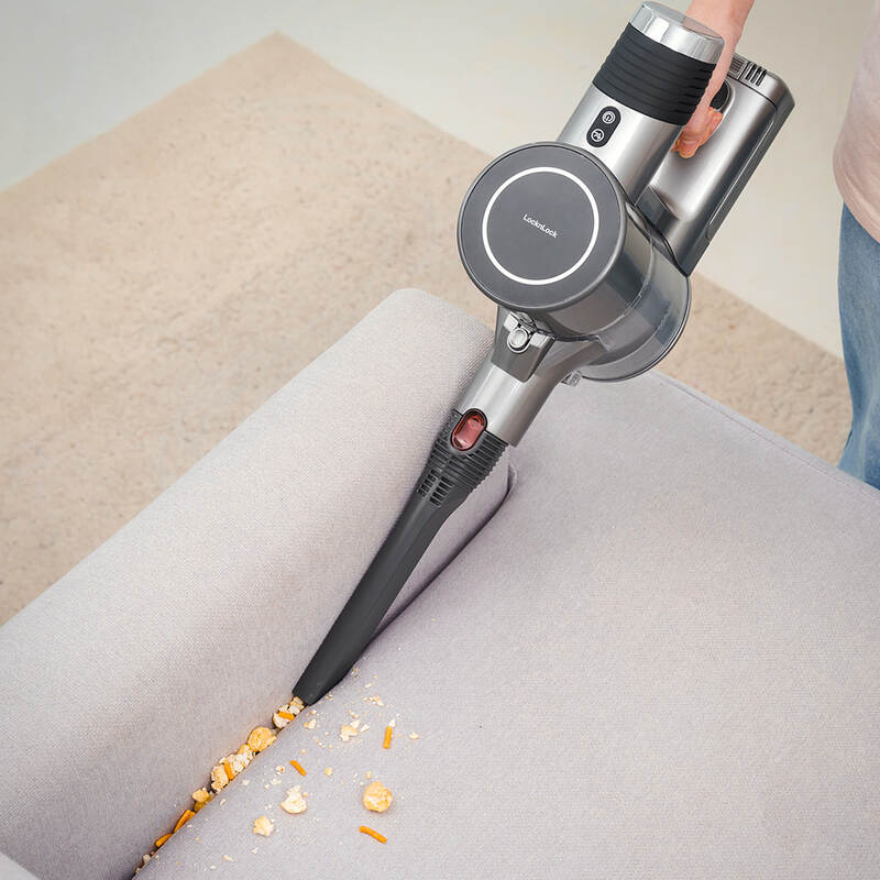 Máy Hút Bụi Không Dây Dùng Pin Sạc Locknlock Premium Cordless Vacuum Cleaner 220 - 240V, 50/60Hz, 350W, 500Ml, Màu Xám - ENV356GRY, , large image number null